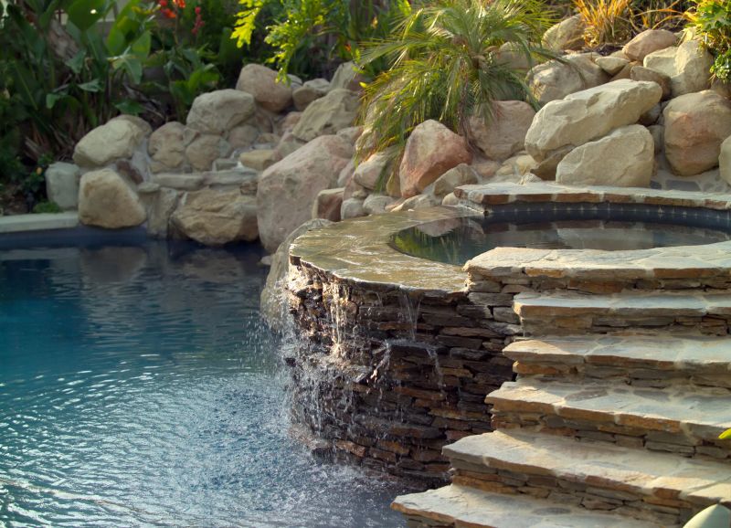 Stone Feature Installation