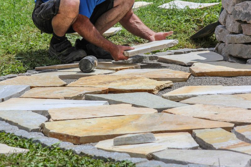 Stone Feature Installation